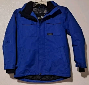 Planet Earth Ski/Snowboard Jacket, Hooded Waterproof Blue Size Medium (M) - Picture 1 of 12
