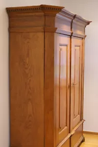 Alter Barockschrank Original, 1800, Kleiderschrank, Eiche massiv - Bild 1 von 12