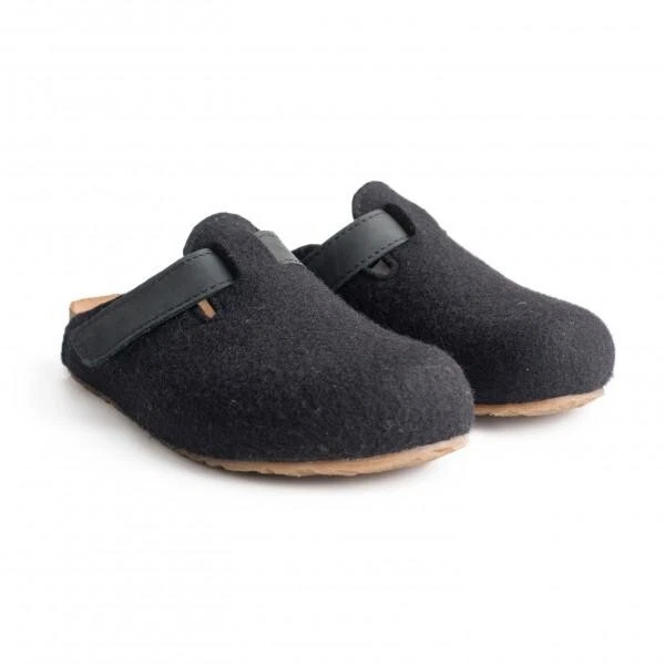 Haflinger Damen Kurt Bio Gio Wolle Clog Hausschuhe - Schwarz, 36EU - Bild 1 von 1