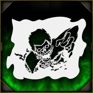 Zombie Crawler 3 - Airbrush Stencil Template Airsick Zombies - Picture 1 of 1