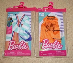 Suéter y pantalones cortos Barbie Ken de aspecto completo a rayas + tanque Love Cali Mattel 2021 - Imagen 1 de 3