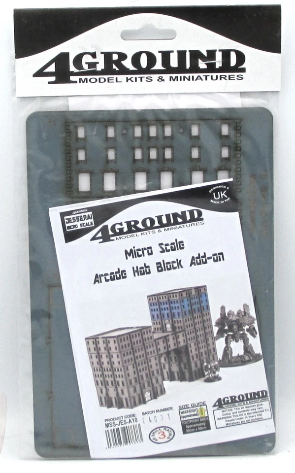 4GROUND - Micro Scale Arcade Hab Block Add-On - MSS-JES-A10 - 0 1/4in