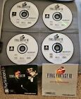 Final Fantasy VIII 8 (Sony PlayStation, 1999) 4 Disks, No Scratches, No Case
