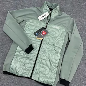 Adidas Terrex Jacket Men L Silver Green Xperior Varilite Hybrid PrimaLoft Pertex - Picture 1 of 11