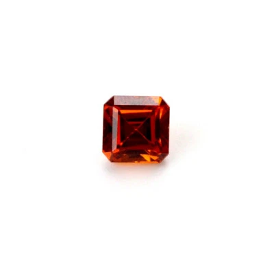 Piedra preciosa suelta citrino Madeira imitación 8 mm corte Asscher Foto 1 de 3