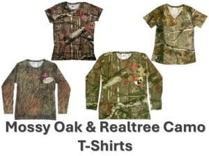 Damen Medium Camouflage T-Shirts kurz und langarm (Realtree und Mossy Oak) - Bild 1 von 6