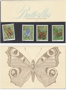 Great Britain Queen Elizabeth II Presentation Pack 1981 Butterflies - Picture 1 of 1