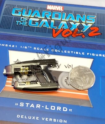 Hot Toys MMS421 GOTG Vol. Pistola bláster mano izquierda figura de acción 2 Star Lord 1/6 Foto 1 de 2