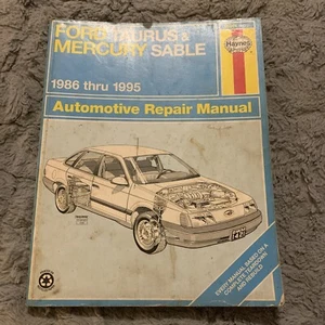 Haynes Repair Manual 1986-1995 Ford Taurus & Mercury Sable 36074 Auto Handbook - Picture 1 of 10