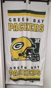 Vintage 1993 Terrimondo Green Bay Packers Bath Beach Towel - Picture 1 of 9