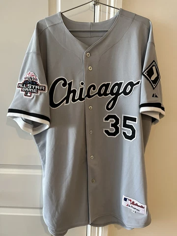 Frank Thomas 2003 Chicago White Sox Authentic On-Field Away Jersey All Star Cover