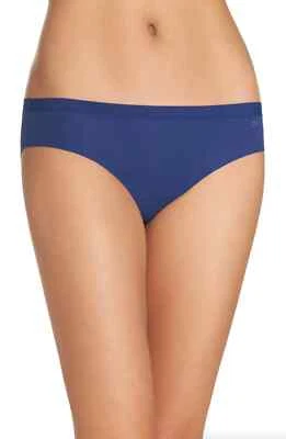 DKNY L95454 Blue Solid Color Seamless Bikini Panty Women's Underwear Size S - Image 1 of 4