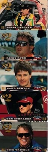 5 1995 Classic Assets NASCAR auto racing $2 phone cards Terry Labonte Ricky Rudd - Picture 1 of 1