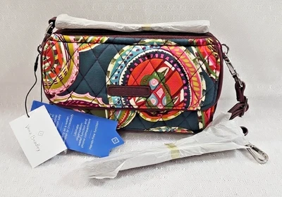Bandolera/muñequera todo en uno RFID Vera Bradley nueva con etiquetas, patrón de cachemira de reliquia Foto 1 de 4