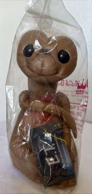 Kamar 1982 de colección E.T. Muñeca Marrón Plisado Peluche Universal City Studio 9" con Etiquetas Foto 1 de 4