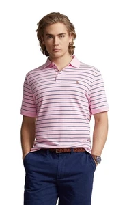 Polo Ralph Lauren Herren Poloshirt Classic Fit Soft Cotton Carmel Pink Navy L - Bild 1 von 3