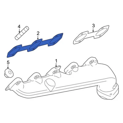 For Ford F-150 1997-2010 Ford YC2Z9448A Left Exhaust Manifold Gasket Foto 1 de 4