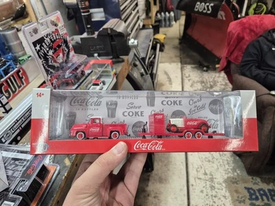 M2 Machines Coca Cola Coke Hauler 1956 Ford F-100 & 1932 Ford Roadster Chase - Image 1 of 2