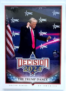 2024 DECISION RAINBOW FOIL VERSION THE DONALD TRUMP DANCE BASE CARD #203 SP - Picture 1 of 2