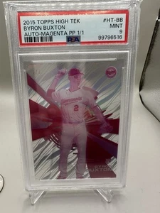 2015 Topps High Tek Printing Proofs Magenta PP-BB Byron Buxton PSA 9 #1/1 - Picture 1 of 2