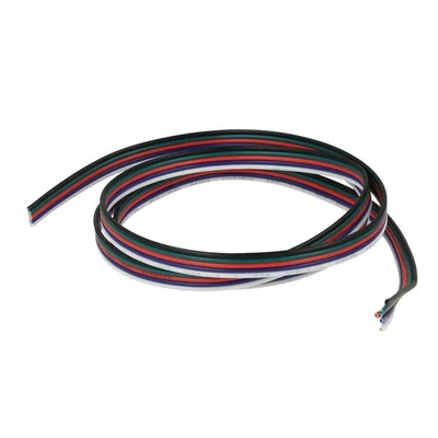 Cavo Filo Elettrico Penta Polare 5 X 0,25 mmq Per Striscia Led RGBW RGB+W 1 Metr - Immagine 1 di 3