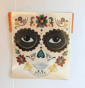 Tatuaje facial de Claire's, transferencia de agua, día de muertos, - Imagen 1 de 2