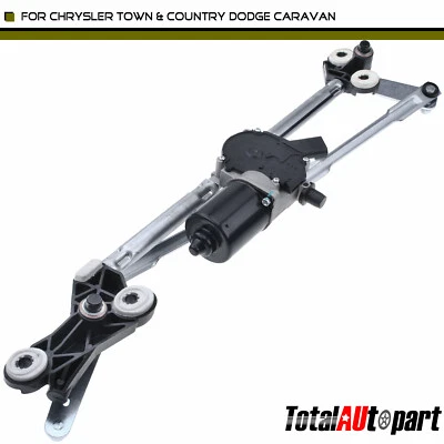 Conjunto de acoplamiento limpiaparabrisas con motor para Dodge Caravan 04-07 Chrysler delantero Foto 1 de 4