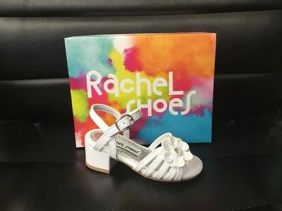 New Girls Rachel Shoes Lil Brittany White Patent Leather Dress Sandals size 6 - Image 1 of 4