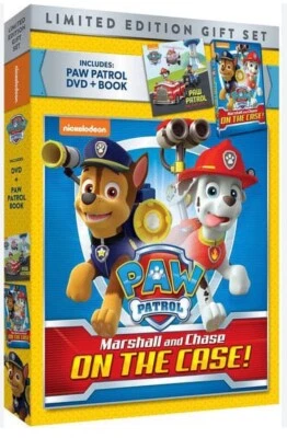 Paw Patrol Movie Marshall and Chase On the Case! Limited Edition DVD Gift Set Foto 1 de 2