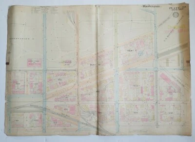 Antique WASHINGTON DC NW SW Street MAP Baist Real Estate Atlas Botanical Gardens - Image 1 of 4