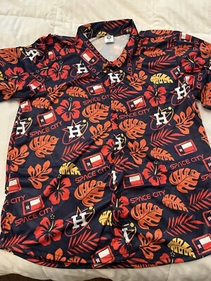Houston Astros Space City Hawaiian Shirt NEW Adult XL Size - Image 1 of 2