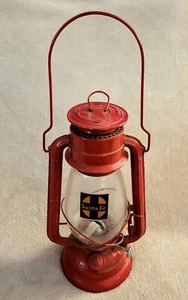 Santa Fe Railroad Red Lantern Train Clear Glass Globe - Picture 1 of 11