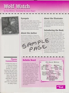 Wolf Watch (Thematic Unit: Children's, Activities, Educational, Teachers) 1998 - Picture 1 of 1