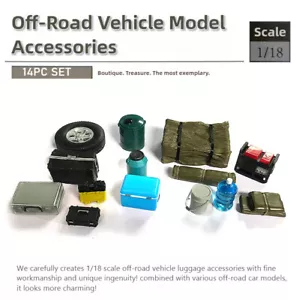 1:18 Diorama Off Road Vehicle Model Accessories Set Garage Model Tool Accessory - Picture 1 of 14