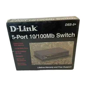 D-Link DSS (DSS5+) 5-Ports External Switch 10/100 Switch - Picture 1 of 10