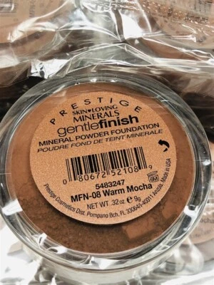 Lot of 11 Prestige Gentle Finish Mineral Powder Foundation (MFN-08 Warm Mocha)  - Image 1 of 4
