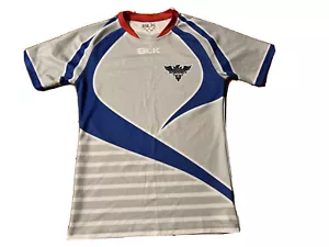 Glendale Raptors BLK gran jersey plata azul No. 7 Gran condición MLR - Imagen 1 de 10