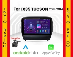 Radio Pantalla Android 13 GPS USB CARPLAY BT RDS WIFI para HYUNDAI TUCSON IX35 - Imagen 1 de 18