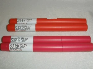 New Lot of 2 Choose (unused) Maybelline Super Stay Ink Crayon Lip Crayon - Picture 1 of 3