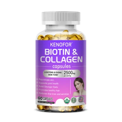 KENOFOR Collagen Capsules High strength Skin care Healthy hair Vitamin C