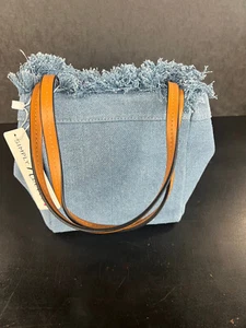 Bolso de mano denim pequeño - Imagen 1 de 2