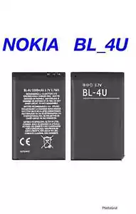 BL-4U Battery for Nokia 8800 206 515 5250 5330 E75 5730 C5-03 E66 Asha 300 500 - Picture 1 of 3