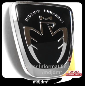 Oem Toyota Badge Black 75314-17020 00-05 MR2 Spyder MRS ZZW30 Midship - Picture 1 of 4