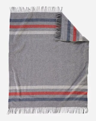 NWT Pendleton Wool Throw Blanket Eco-Wise Fringed Washable 54x60 "Made in USA" - Image 1 of 4
