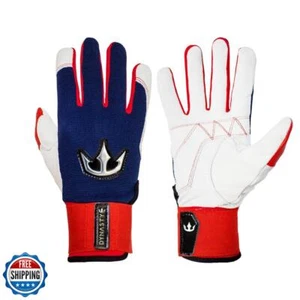 Guantes de bateo DYNASTY BASEBALL Bomb Squad Series (azul marino/rojo, pequeños) - Imagen 1 de 4