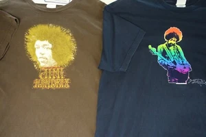 Buy 1 Get 1 Free-Two Vintage Jimi Hendrix Shirts XXL 2XL Unique Felt Design - Picture 1 of 13