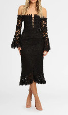 Nicholas Botanical Lace Cocktail Dress Size 6 AU