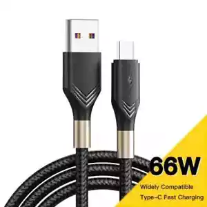 3 Pack Nylon Braided 3 Foot (USB to USB C) Type C Data cable FAST Charger C1042 - Picture 1 of 6