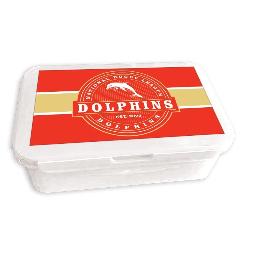 Dolphins NRL Bento Snack Container Lunch Box Christmas gifts - image 1 of 1
