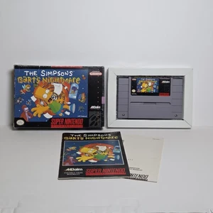 The Simpsons: Bart's Nightmare (SNES, 1992) CIB mit Handbuch - getestet & funktionsfähig! - Bild 1 von 13